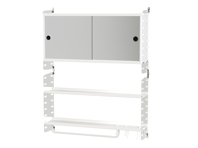 Bathroom D Clear perspex/White