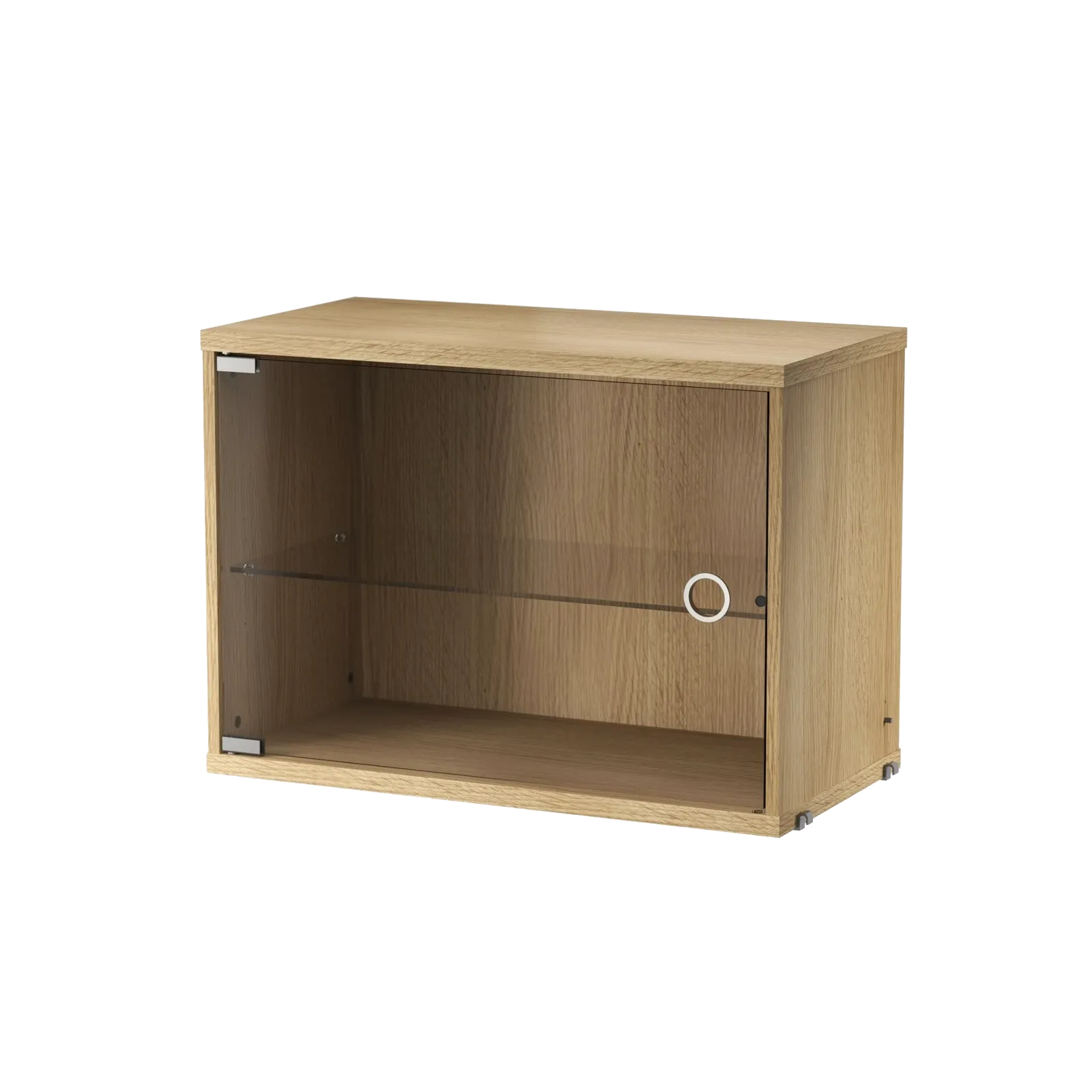 display cabinet ディスプレイキャビネット アッシュ材 タモ Display Cabinet with Swing Glass Door | String Furniture