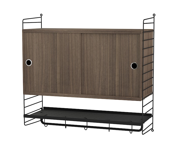 ベッドルーム F ブラック/ウォールナット