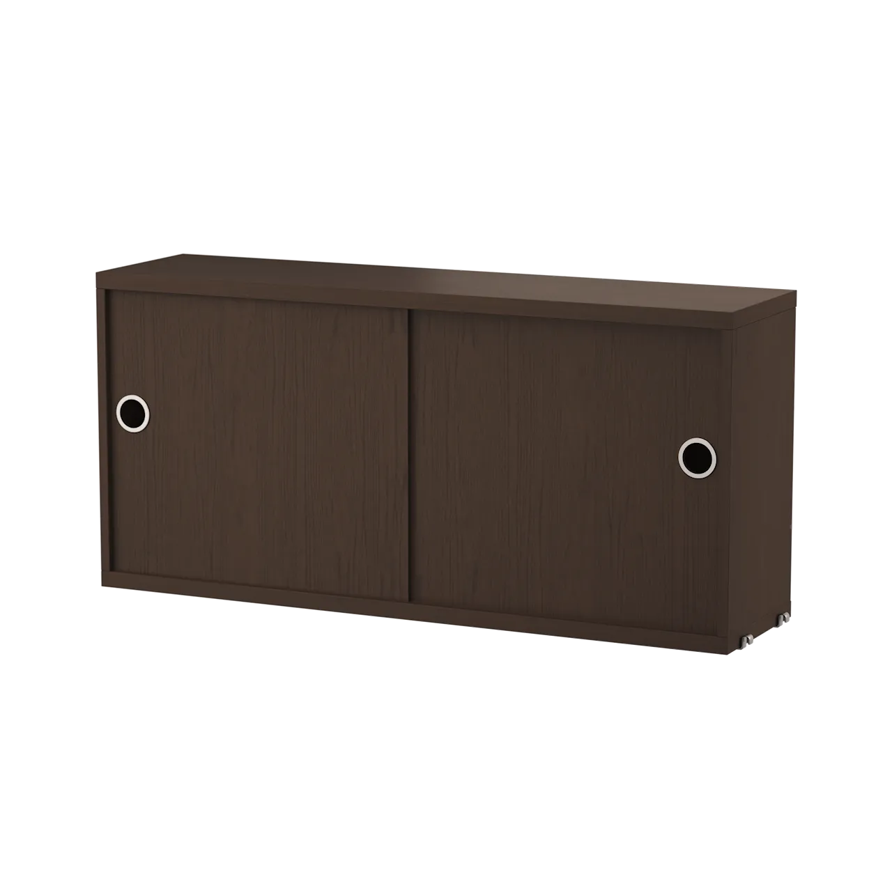 Product Image for String Skåp med skjutdörrar B78 x D20 x H37, Mörk ek