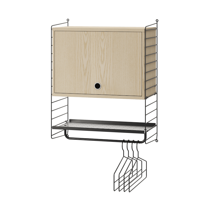 玄关 V 黑色/白蜡木色