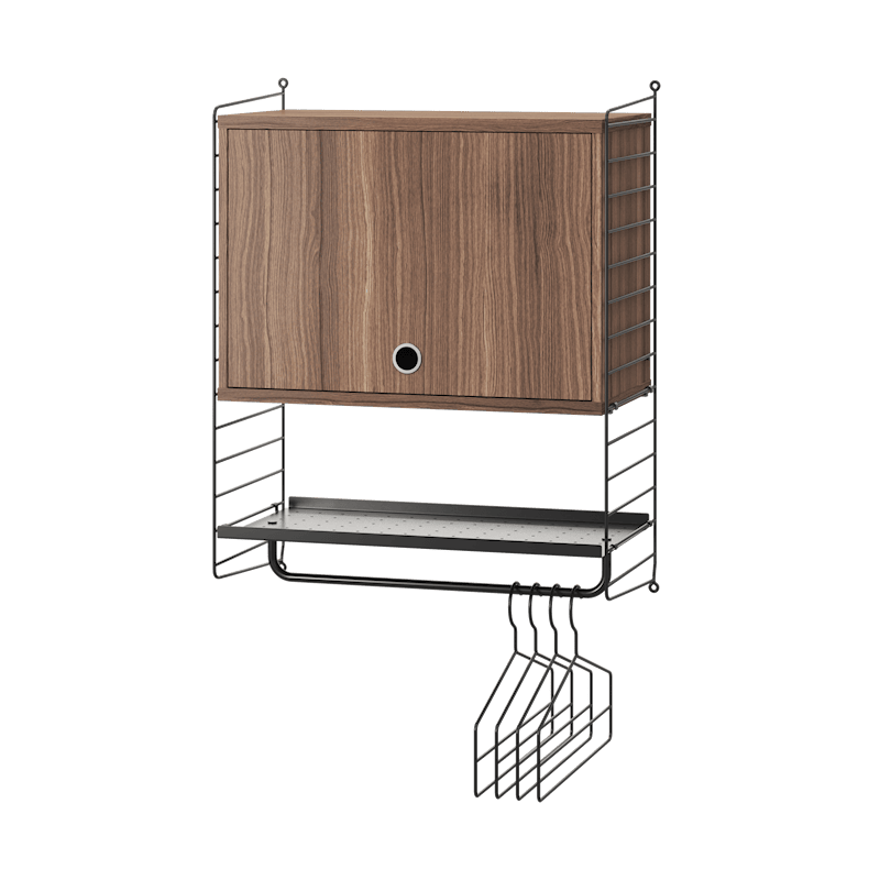 玄関ホール V ブラック/ウォールナット