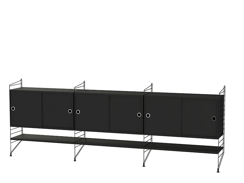 Living room F Black/Black stained ash