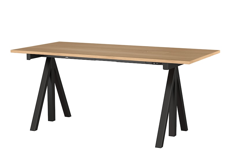 Work 책상 160x78 오크/검은색