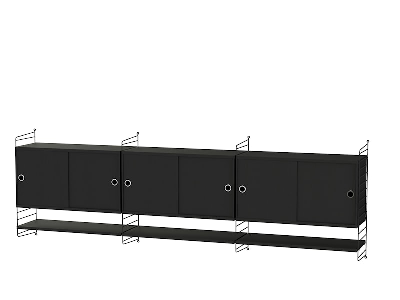 Salon E Noir/Frêne teinté noir