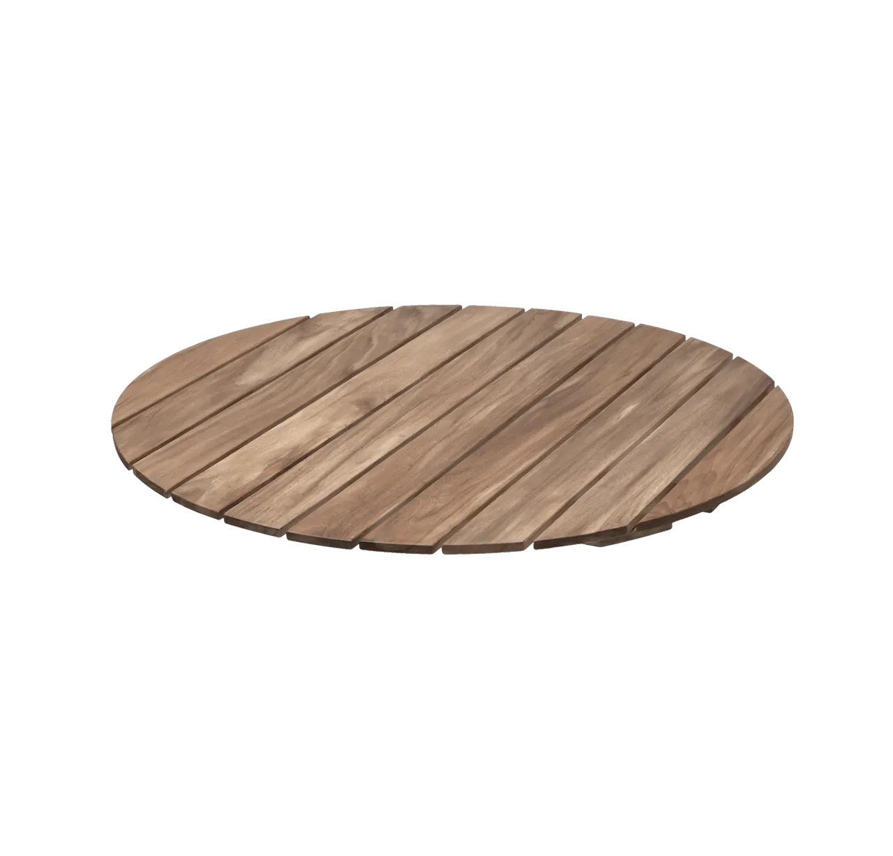 Träsatser Bord 9A Ø100 - Obehandlad teak - Monterad