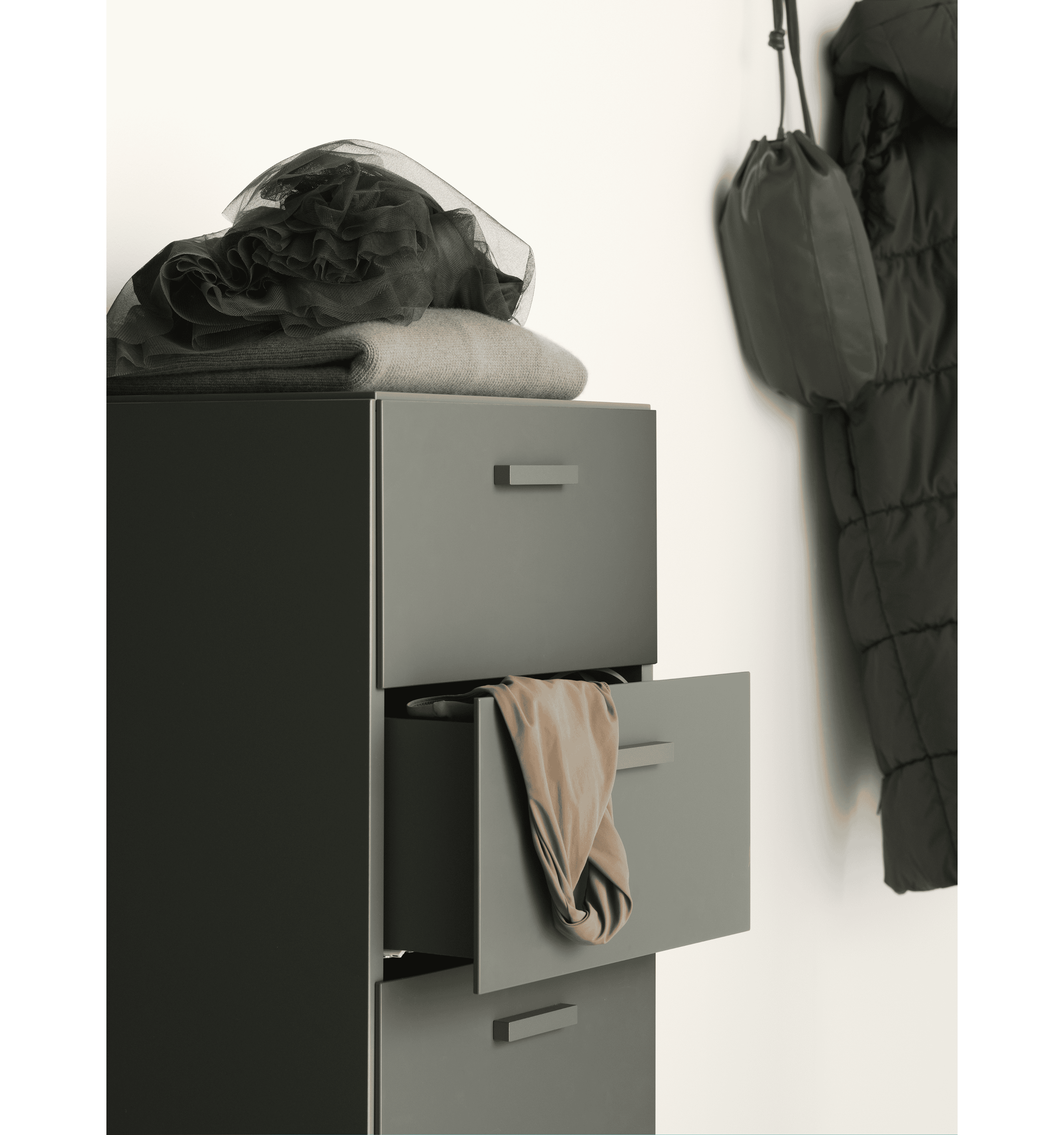 Display cabinet with sliding glass door