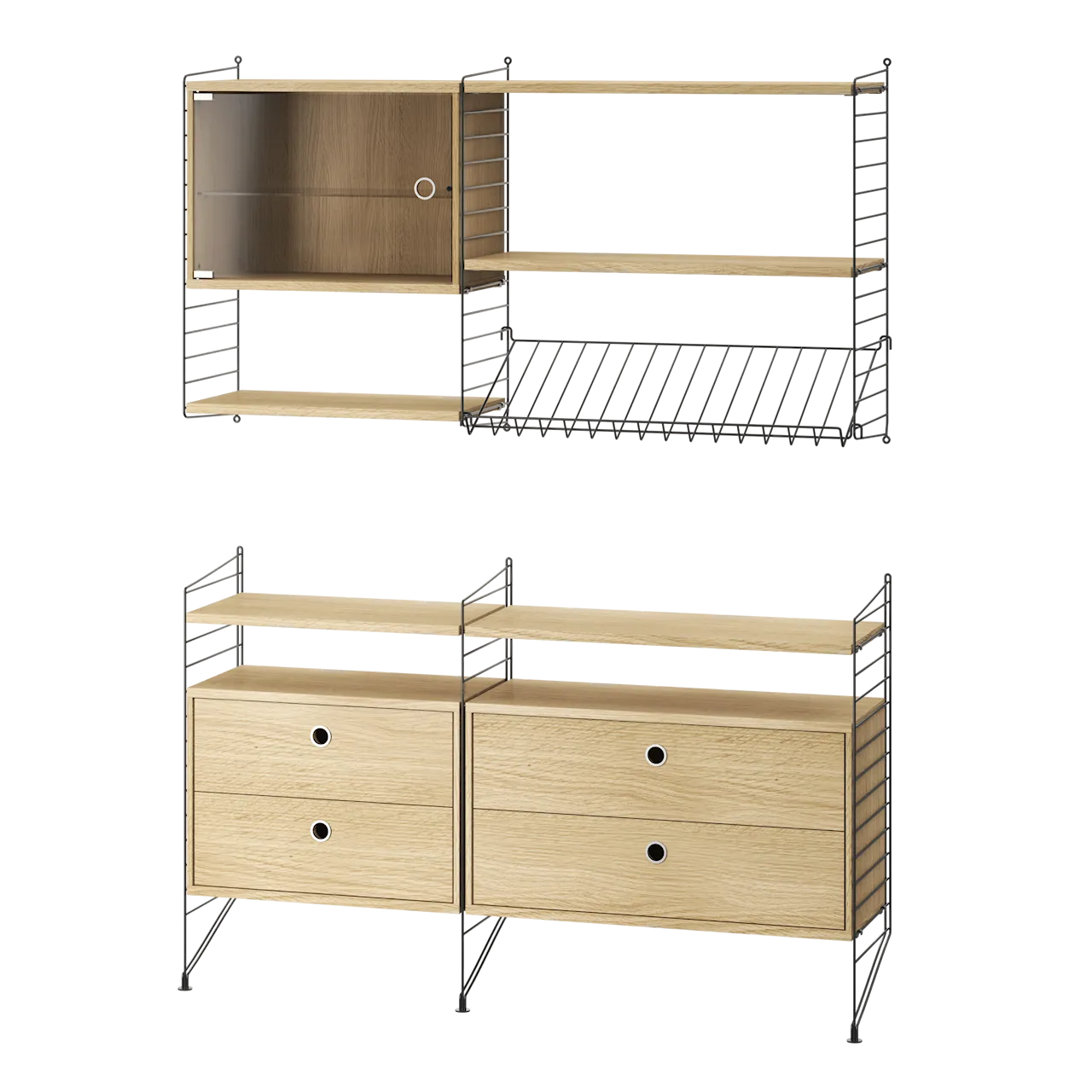 Product Image for String Vardagsrum T Svart/Ek