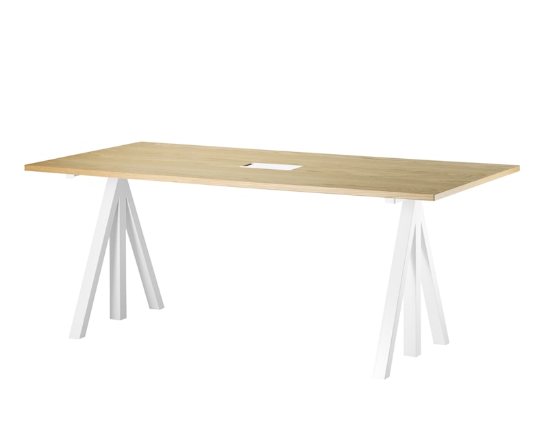 Work 책상 180x90 흰색/오크