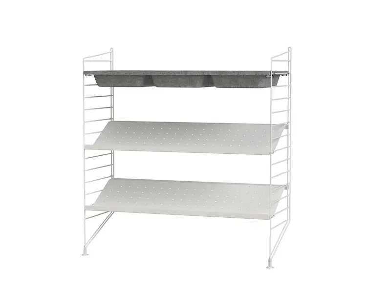 【正規品】 string ボウルシェルフ フェルト ライトグレー 78×30cm ボウルシェルフ フェルト | String Furniture