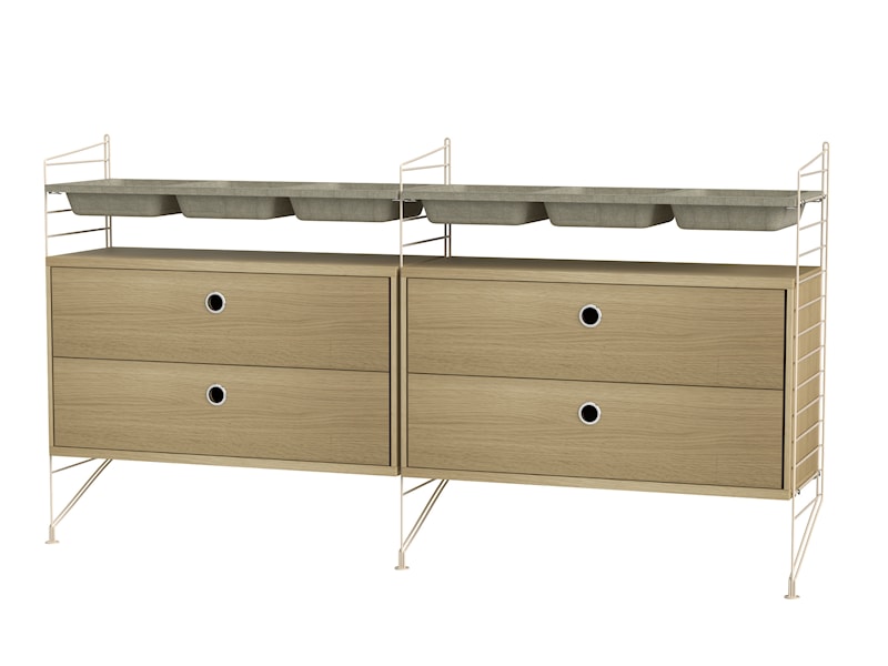 Chambre G Beige/Chêne