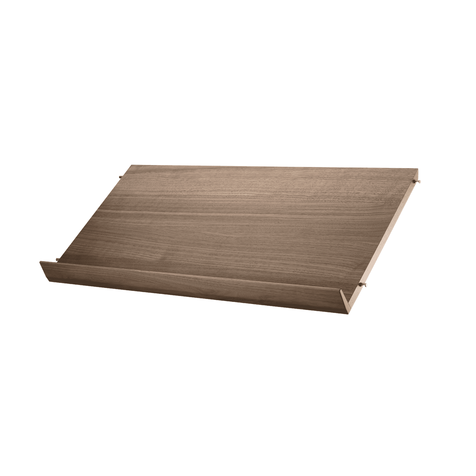 Magazine shelves solid w78 x d30 x h15 cm Walnut