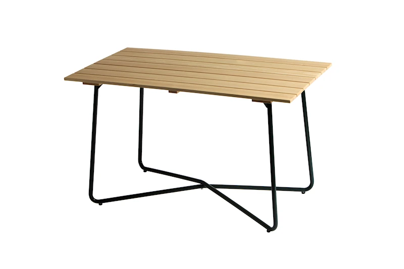 Bord B25A 120 - Oljad furu med grön stativ