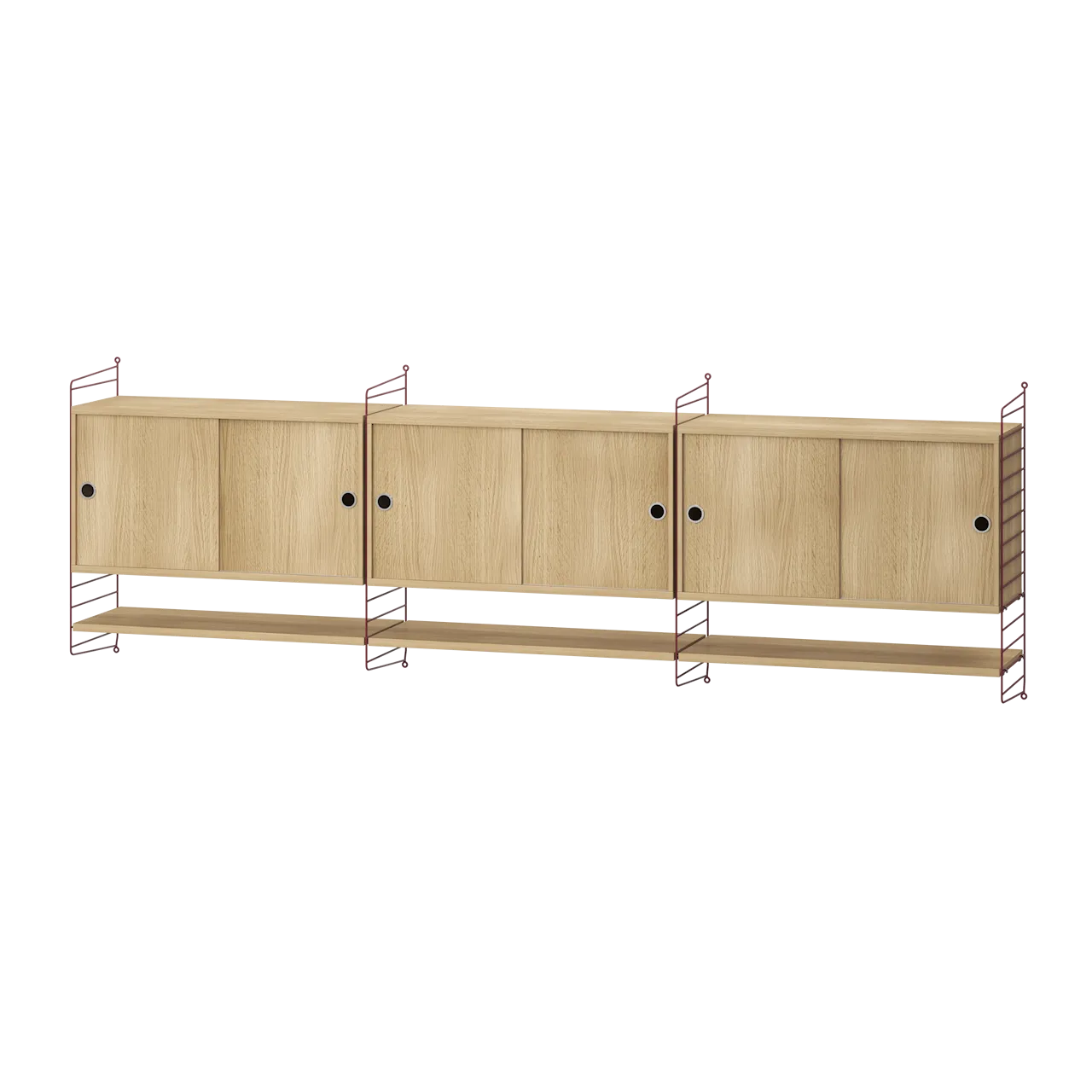 Product Image for String Living room E Dark red/Oak