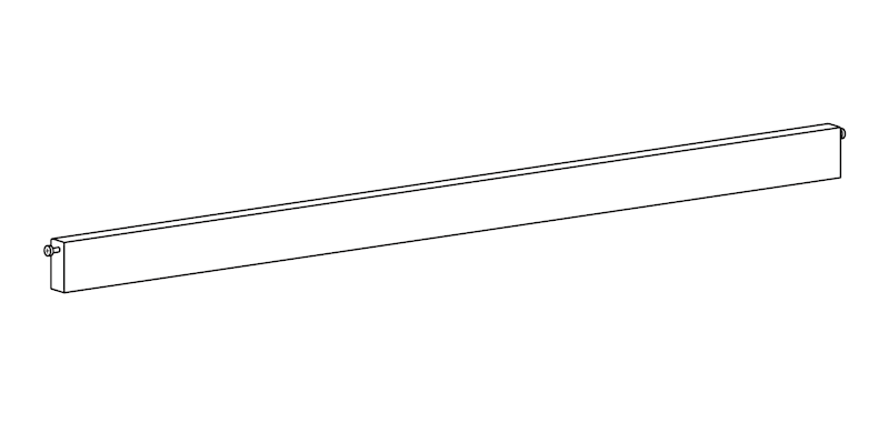 Back bar for work desk