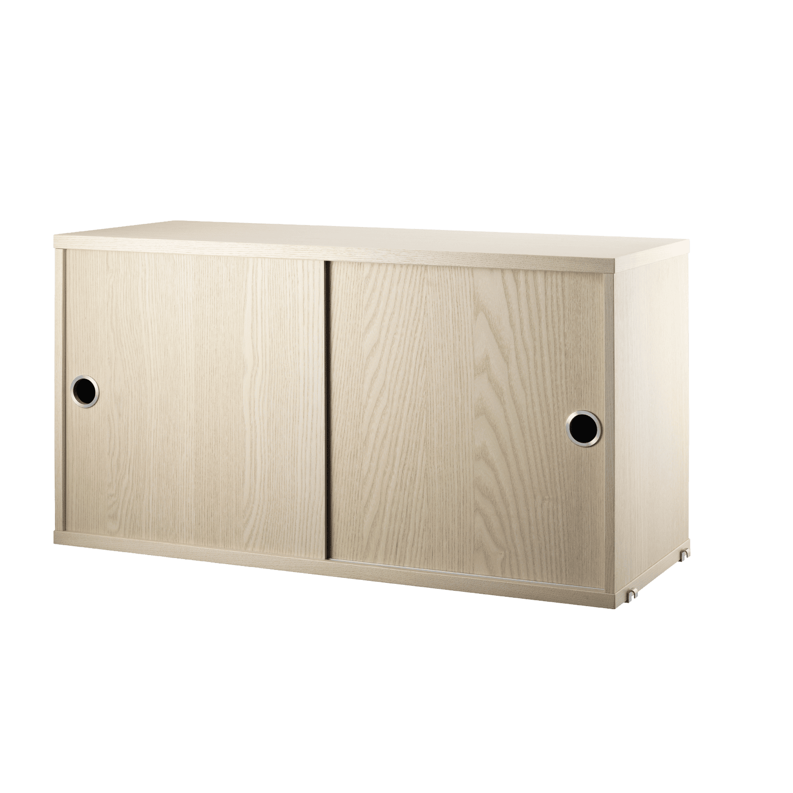 Cabinet with sliding doors w78 x d30 x h42 cm Ash