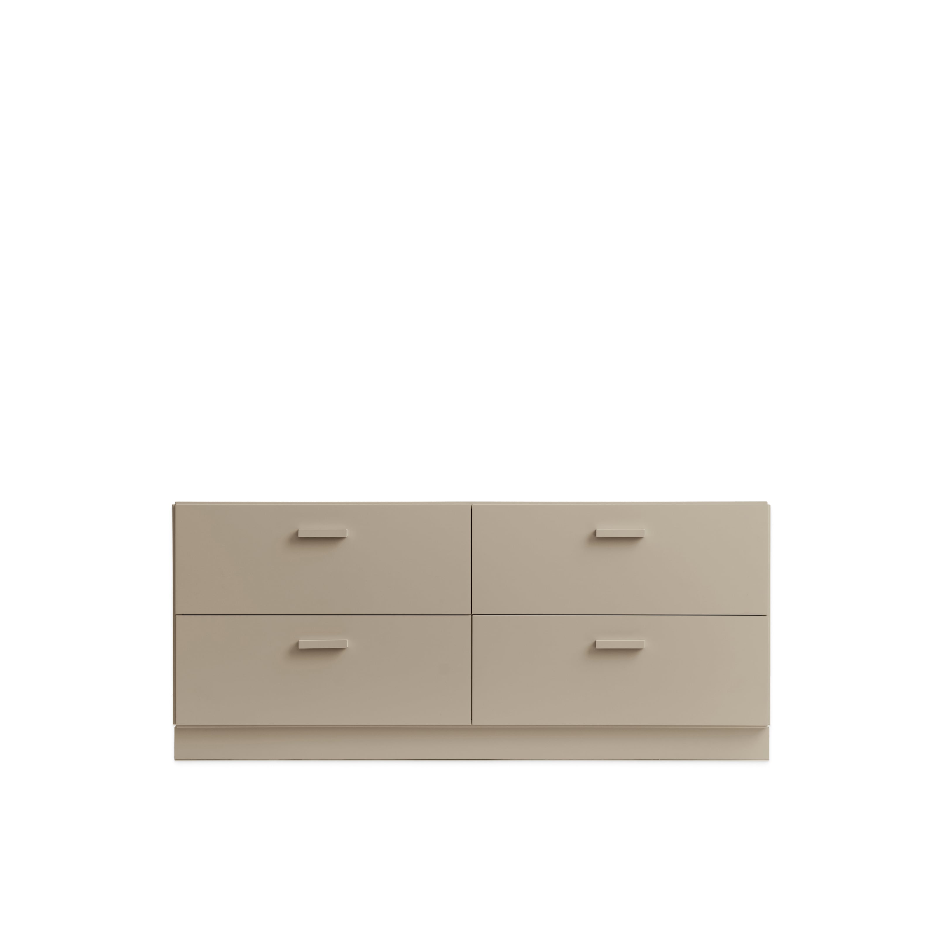 Relief Chest of drawers, low  Beige