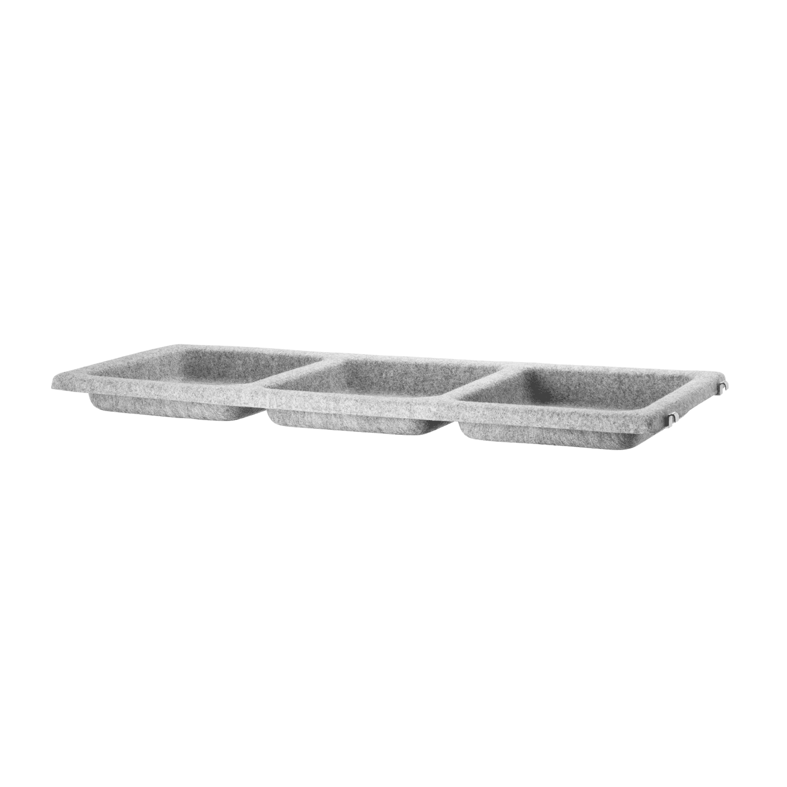 Bowl shelf felt w78 x d30 x h7 cm Light grey