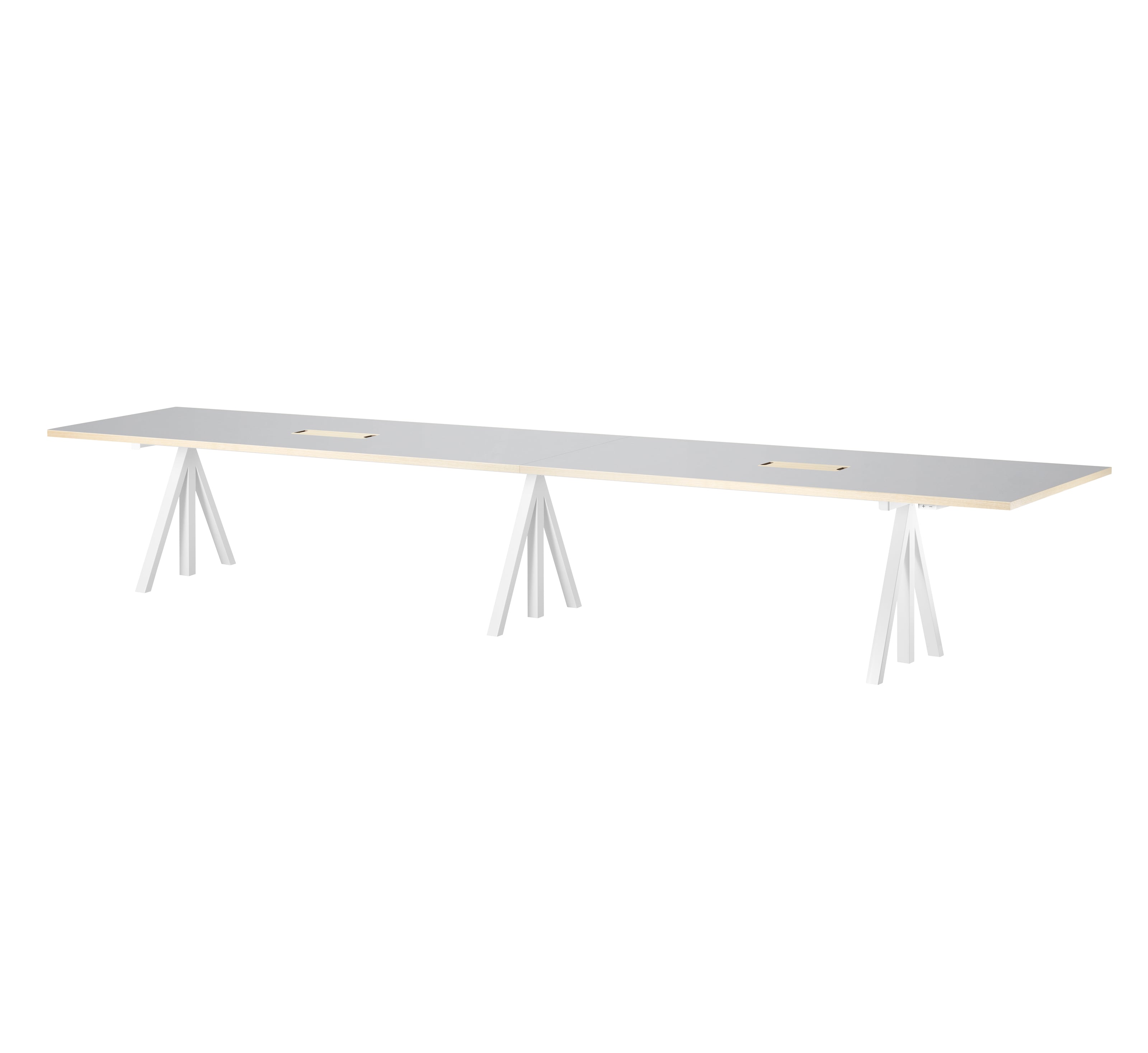 Height-adjustable conference tables 360x90 White
