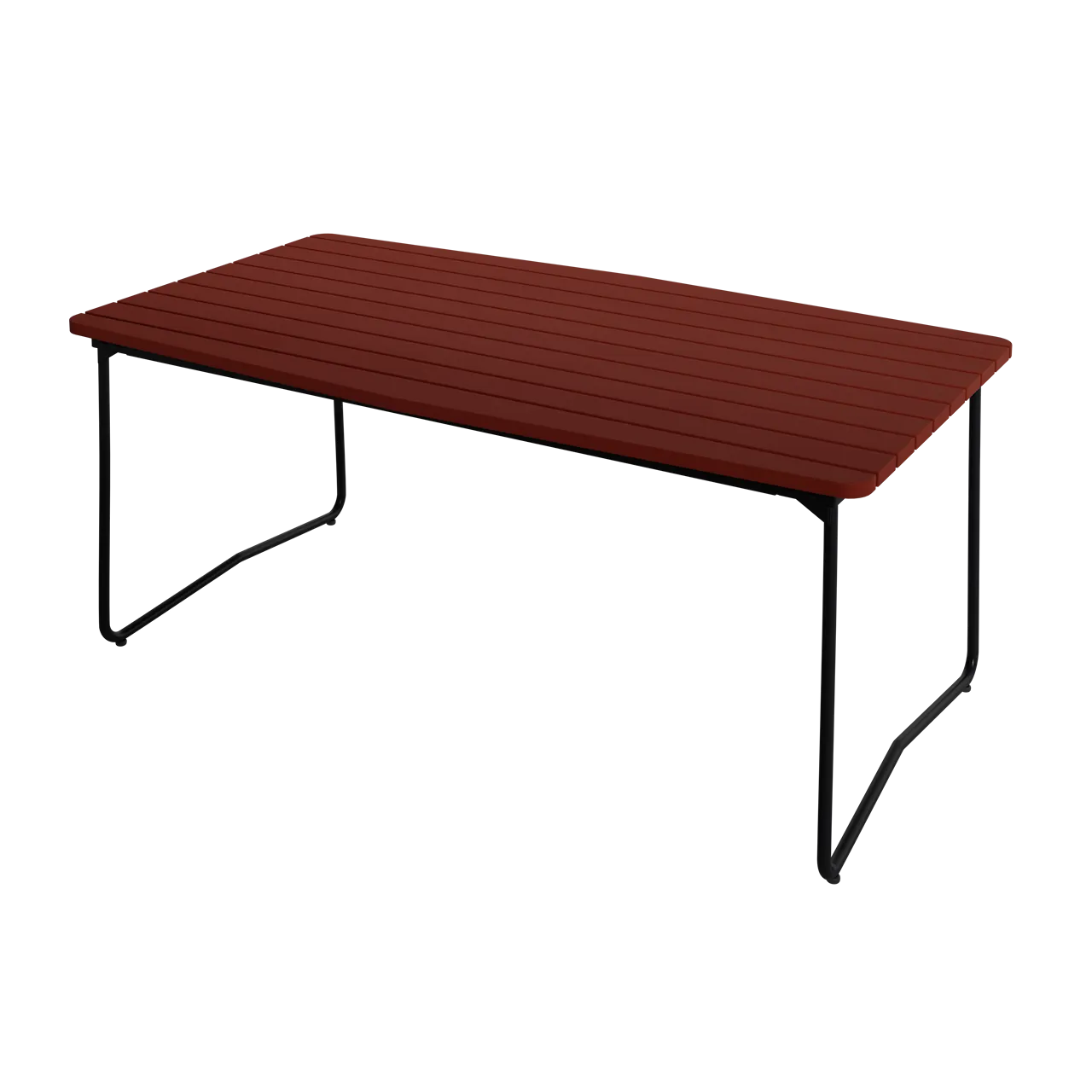 Bord B31 170 - Mörkröd med svart stativ