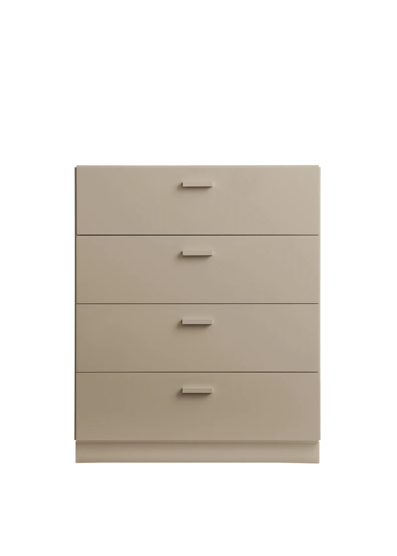 Relief Chest of drawers, wide  Beige
