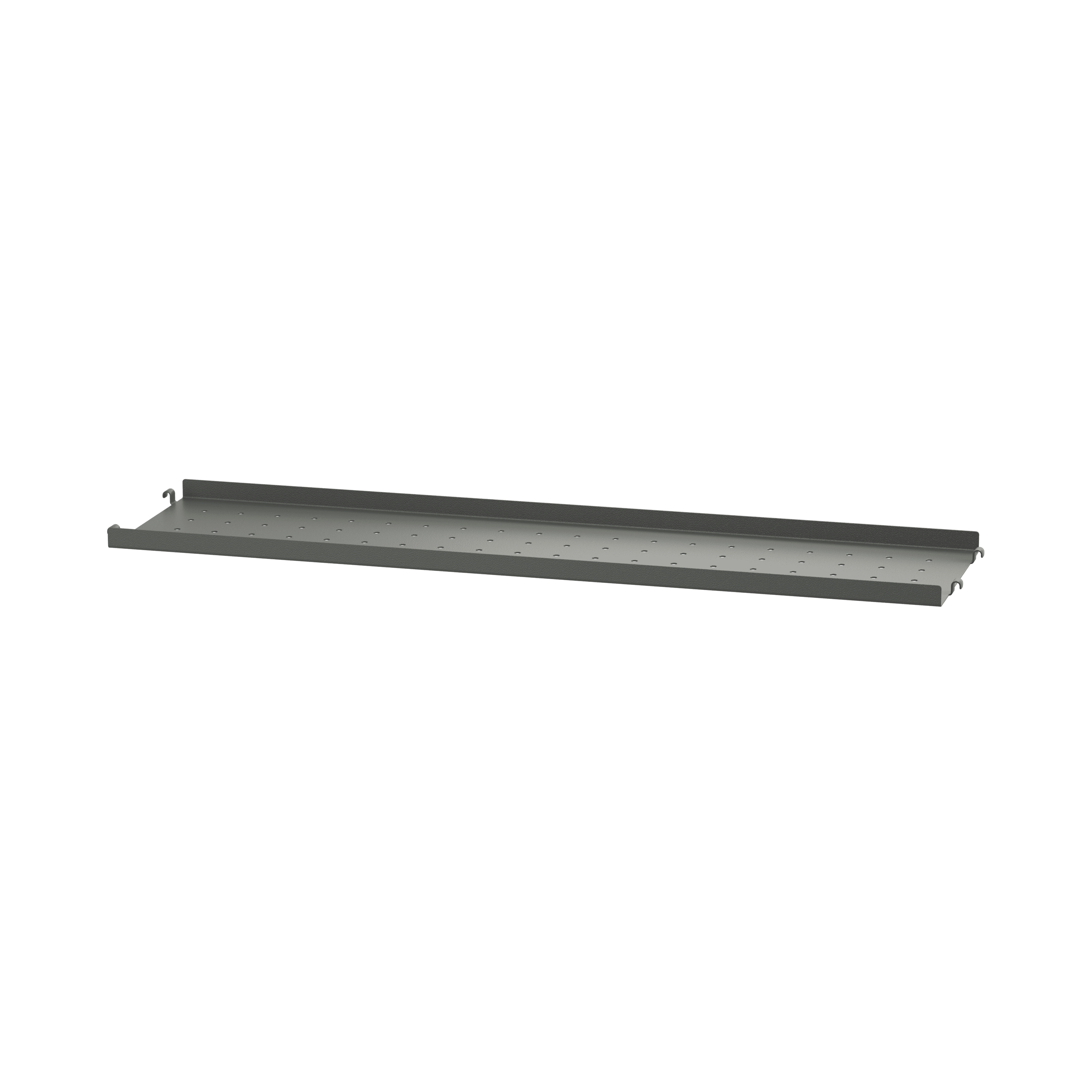 Metal shelves low w78 x d20 cm Dark Grey