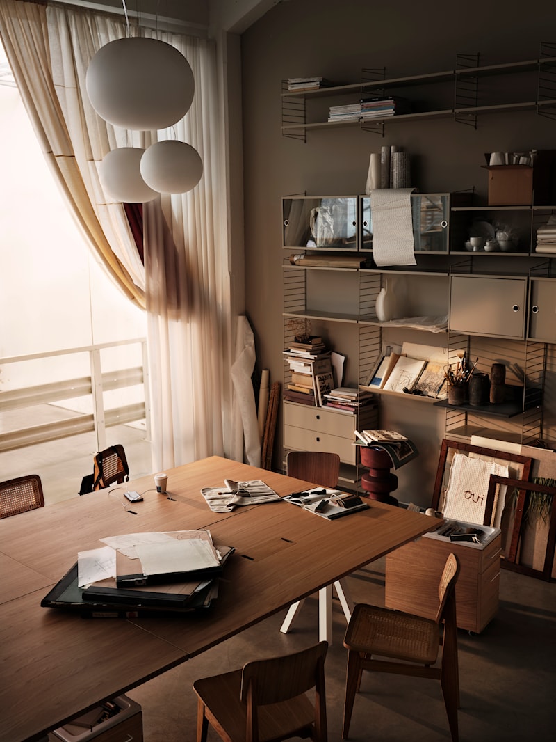 Skrivbord 120x78 Ek/Svart