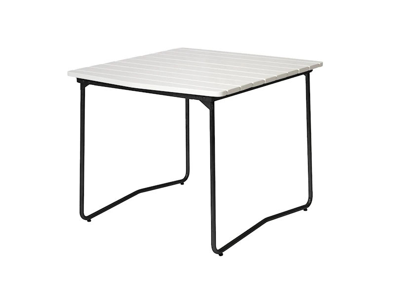 Bord B31 84 - Vitlackerad ek med svart stativ