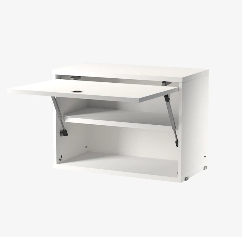 Cabinet with flip door