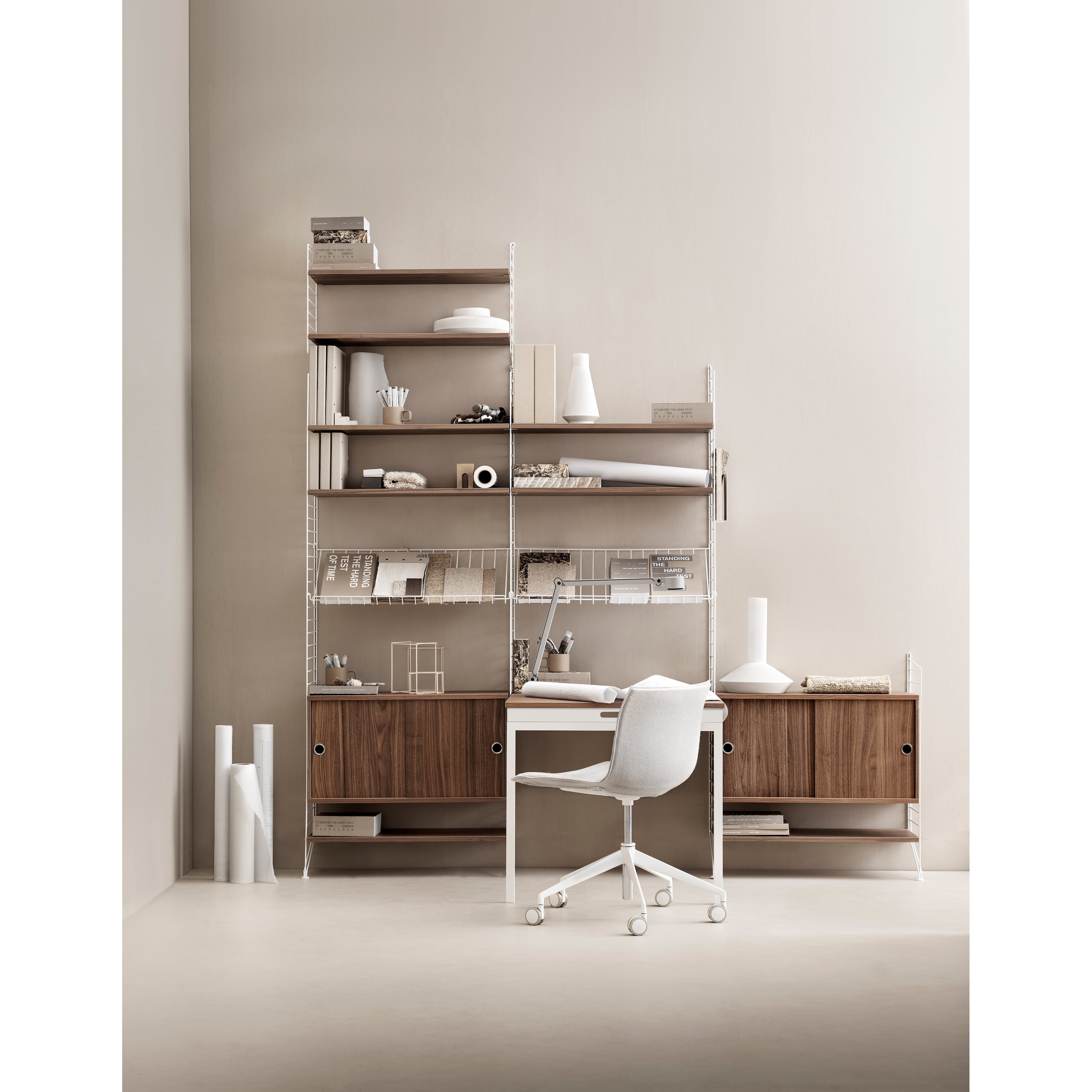 Living room K White/Walnut