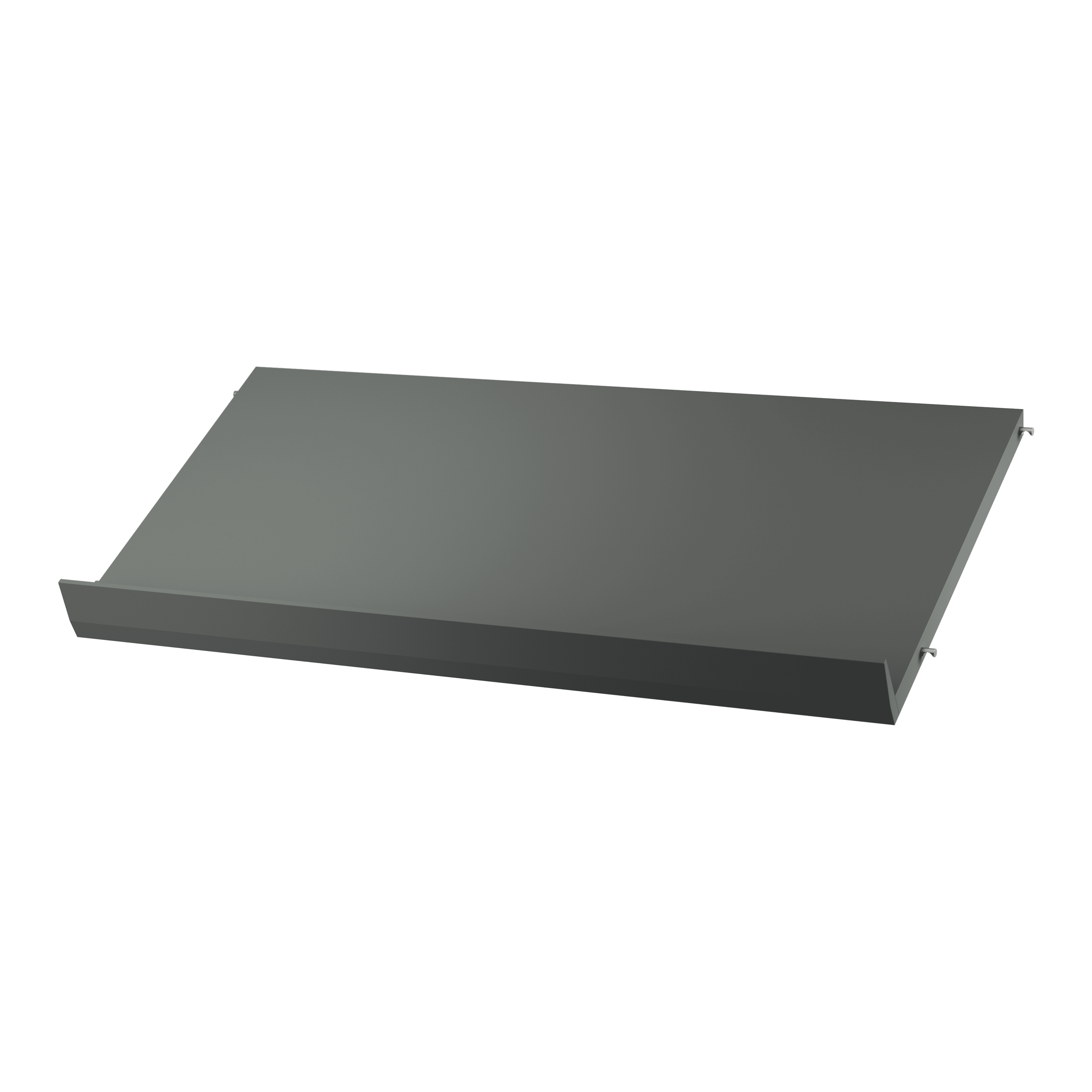 Magazine shelves solid w78 x d30 x h15 cm Dark grey