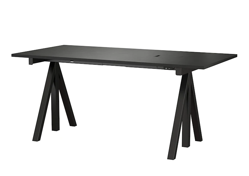 Height-adjustable work desk 160x78 Black