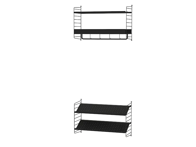 Flur Q Schwarz/Schwarz