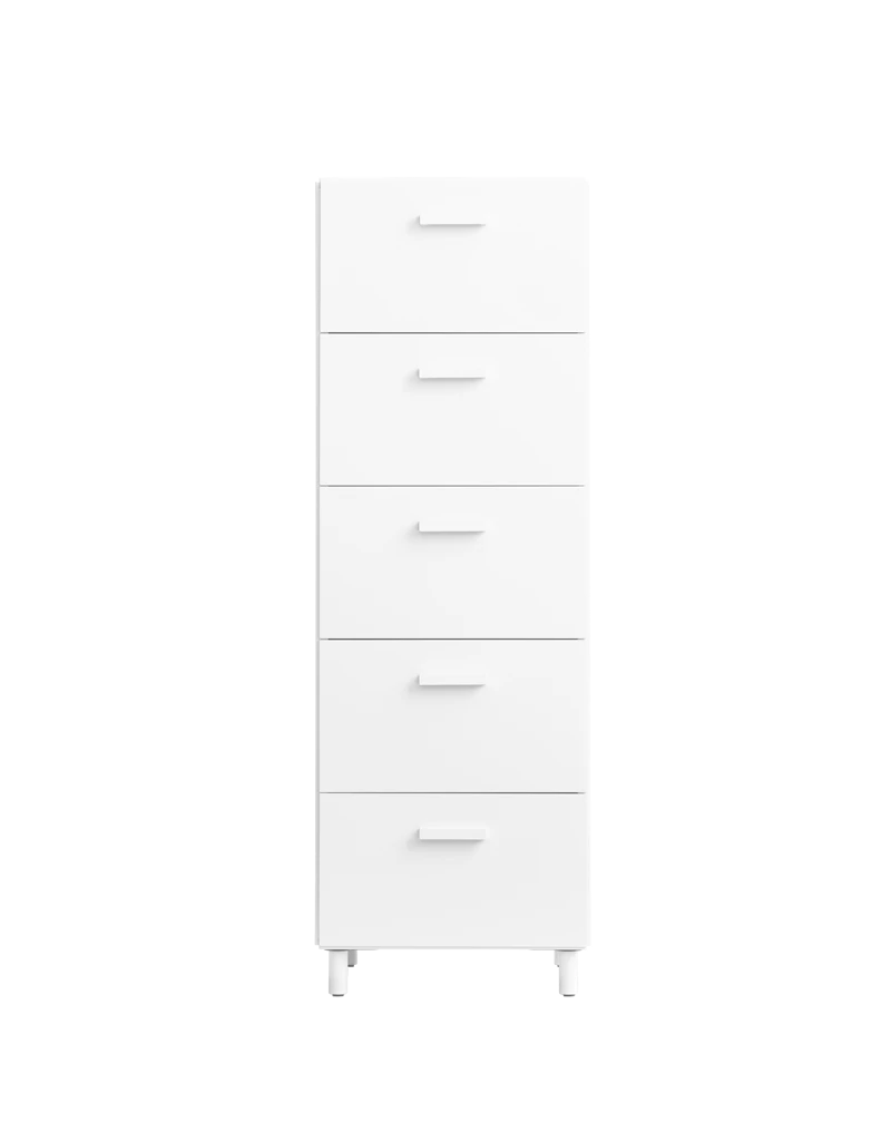 Relief Chest of drawers, tall  White