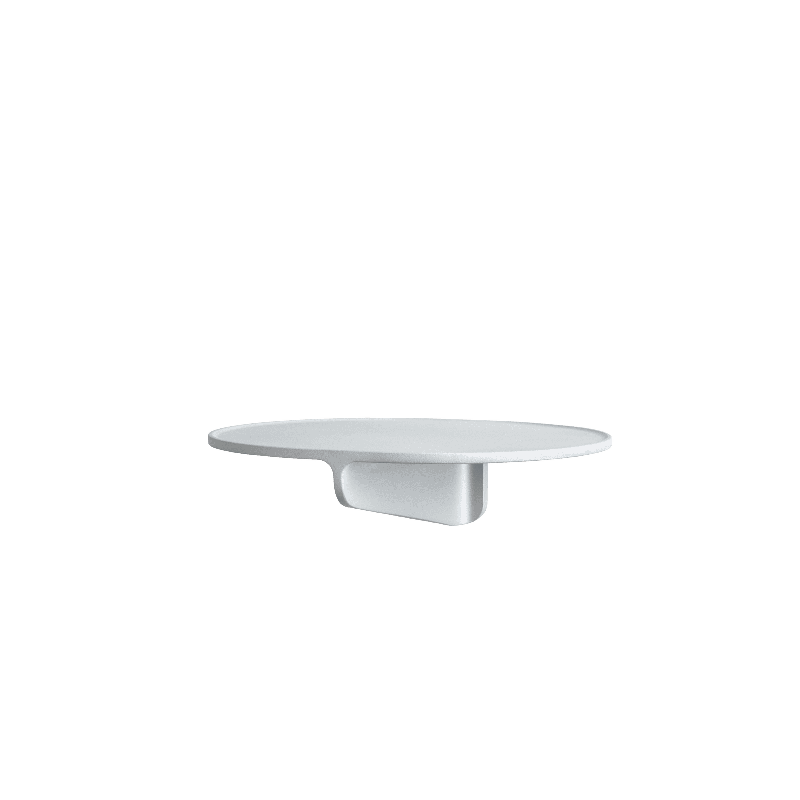 Museum NM&.045 is a console shelf in aluminum. It was originally designed for the Swedish Nationalmuseum where it holds works of art in the museum’s café and restaurant for the visitors to view. The shelf fits just as well as a bedside table or as an extra table in your hallway where you can either place keys and such or a beautiful vase. The shelf has the following dimensions: w28 x d24 x h8 cm.