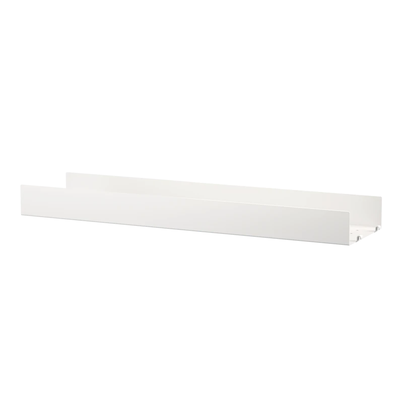 Metal shelf high edge