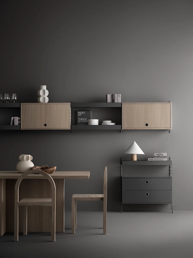 Cabinet with flip door