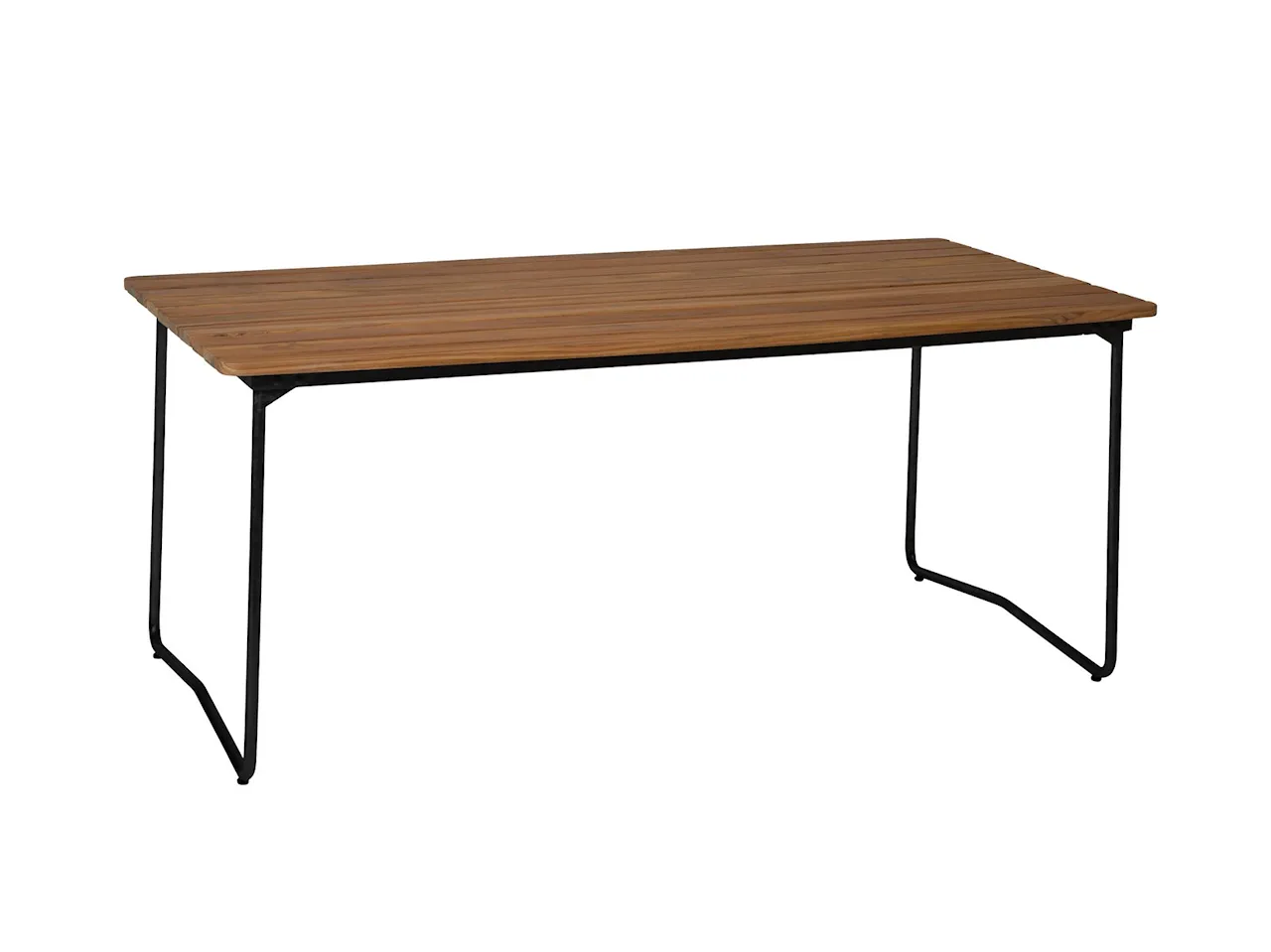 Bord B31 170 - Obehandlad teak med svart stativ