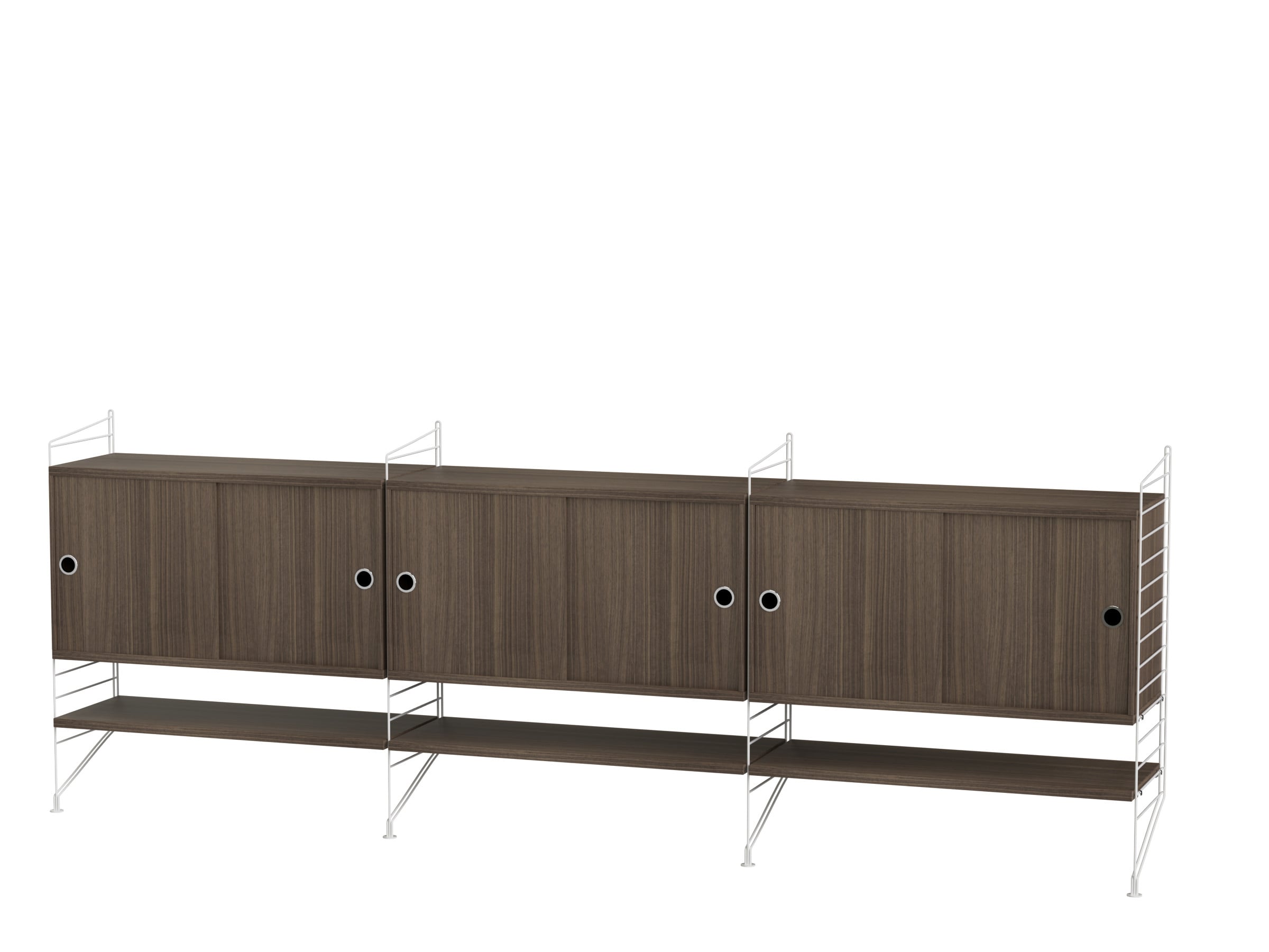 Living room F White/Walnut