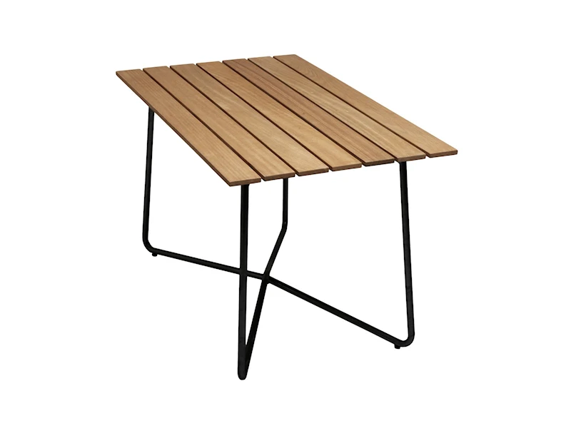 Bord B25A 120 - Oljad ek med svart stativ