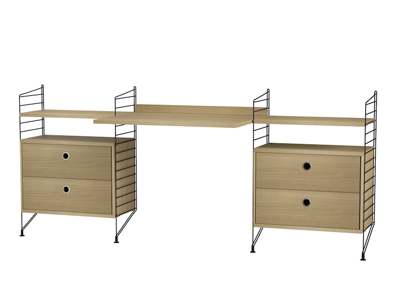 Workspace C Black/Oak