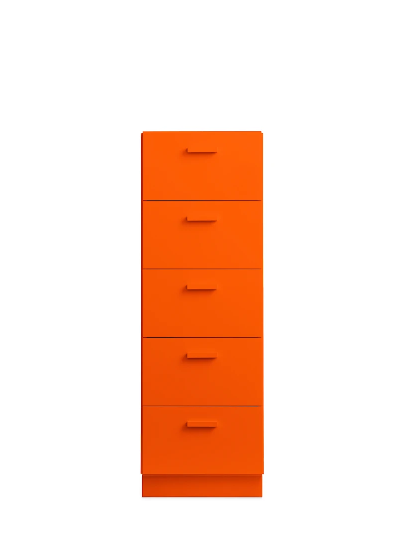 Socle, largeur 41 cm x hauteur 6,8 cm Orange