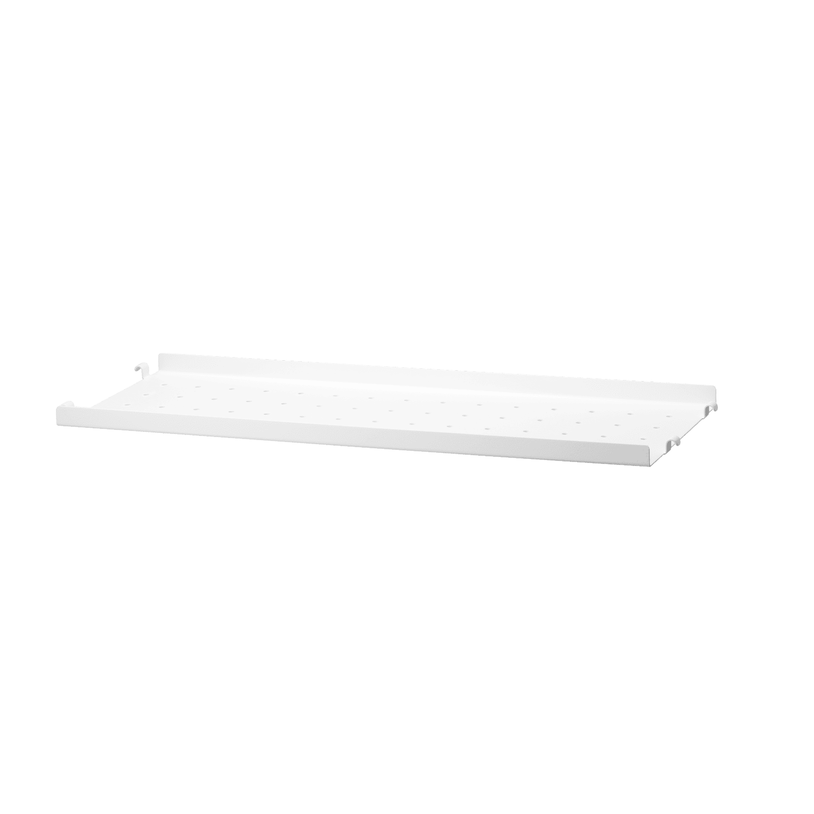 Metal shelves low w58 x d20 cm White