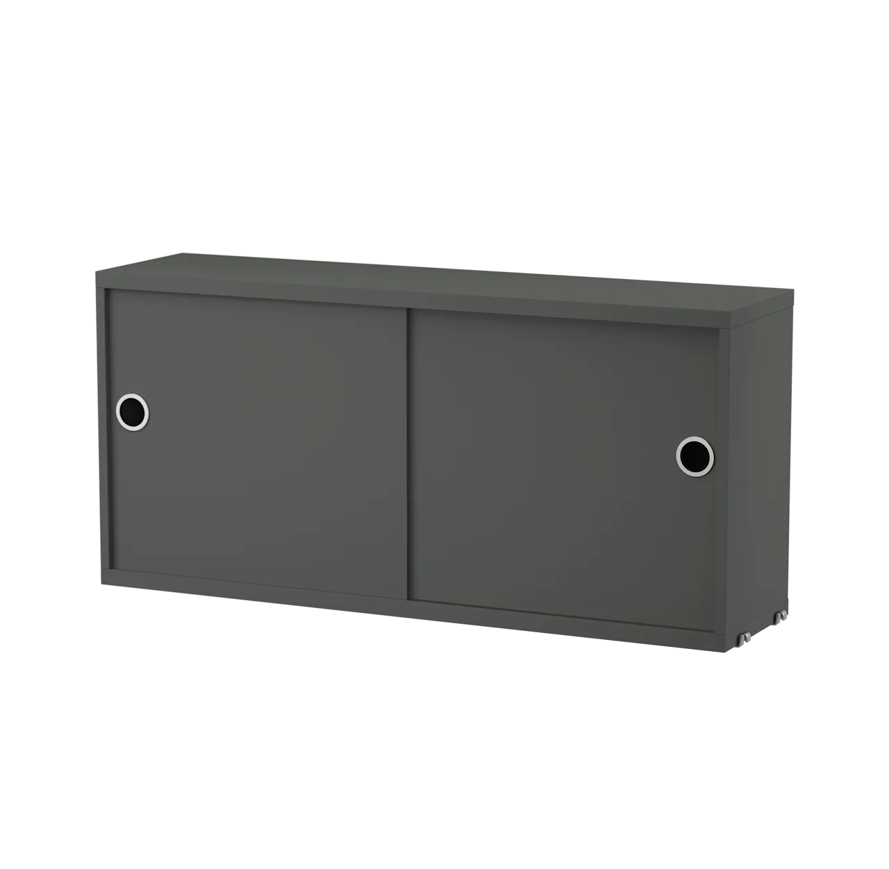 Product Image for String Skåp med skjutdörrar B78 x D20 x H37, Mörkgrå