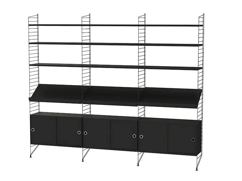 Magazine shelves solid | String Furniture