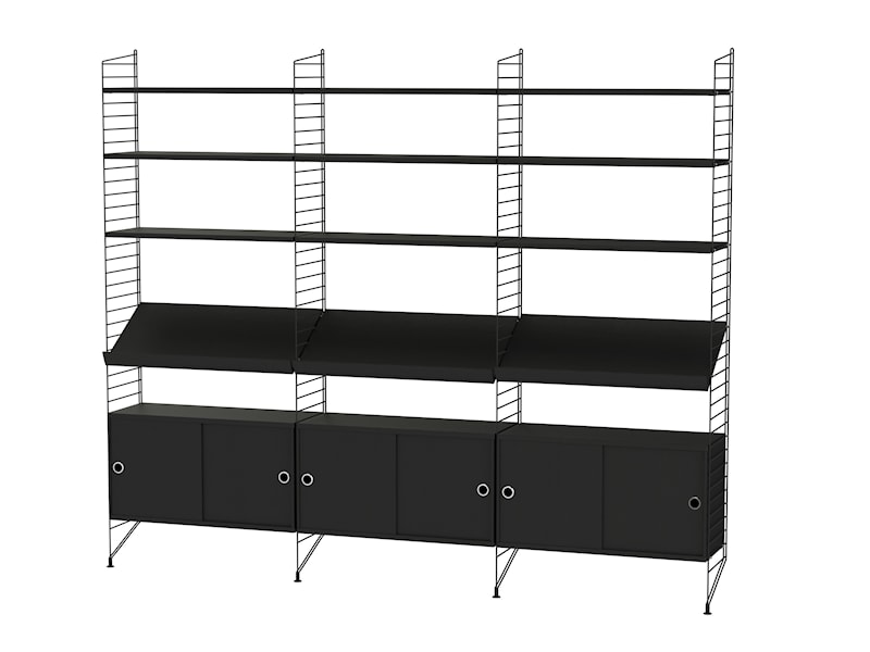 Living room G Black/Black stained ash