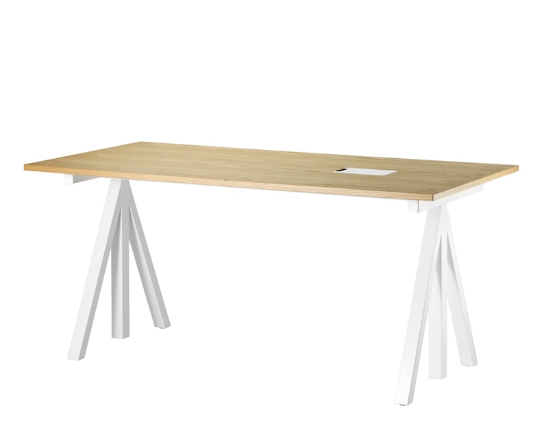 Work 책상 160x78 흰색/오크