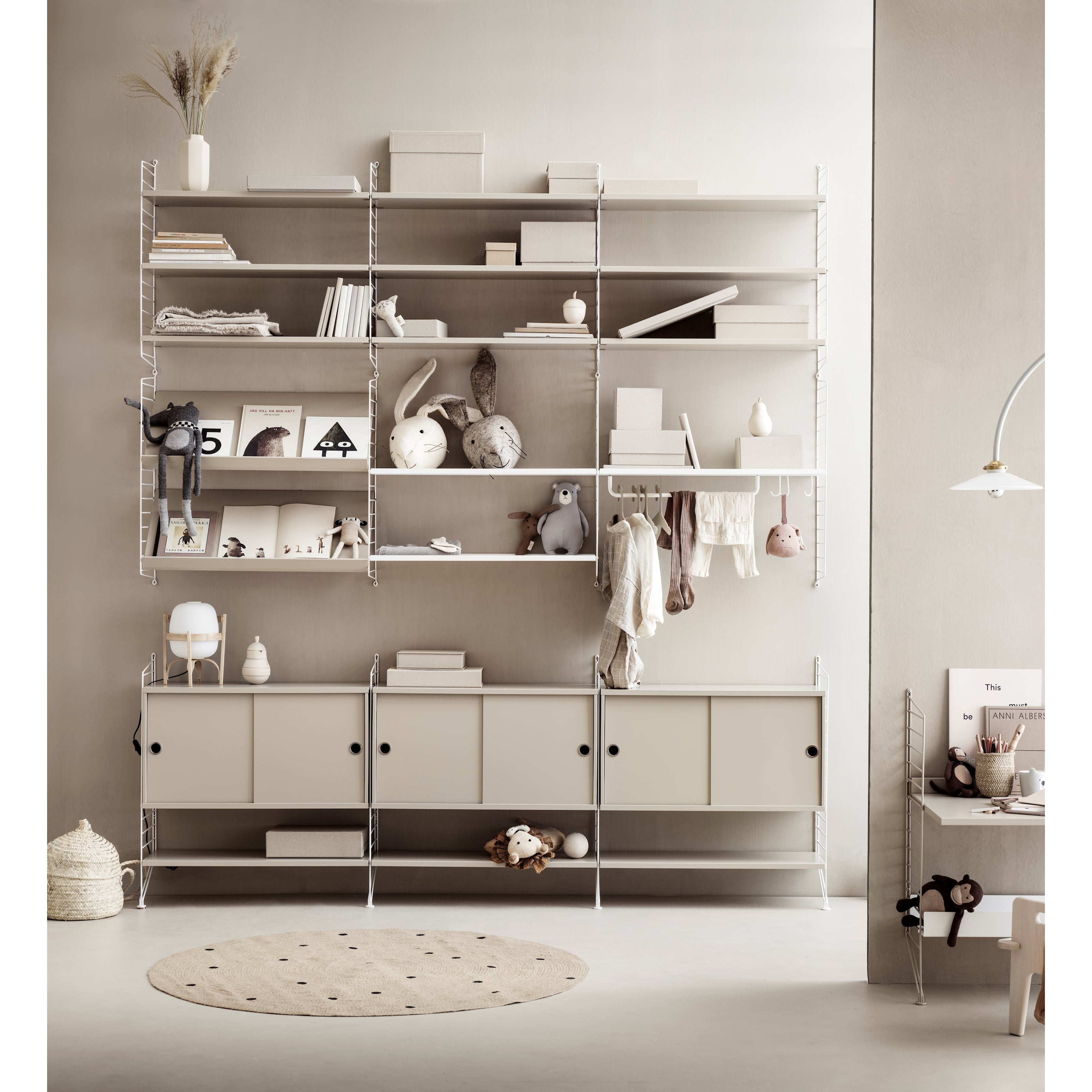 Shelves w58 x d30 cm Beige