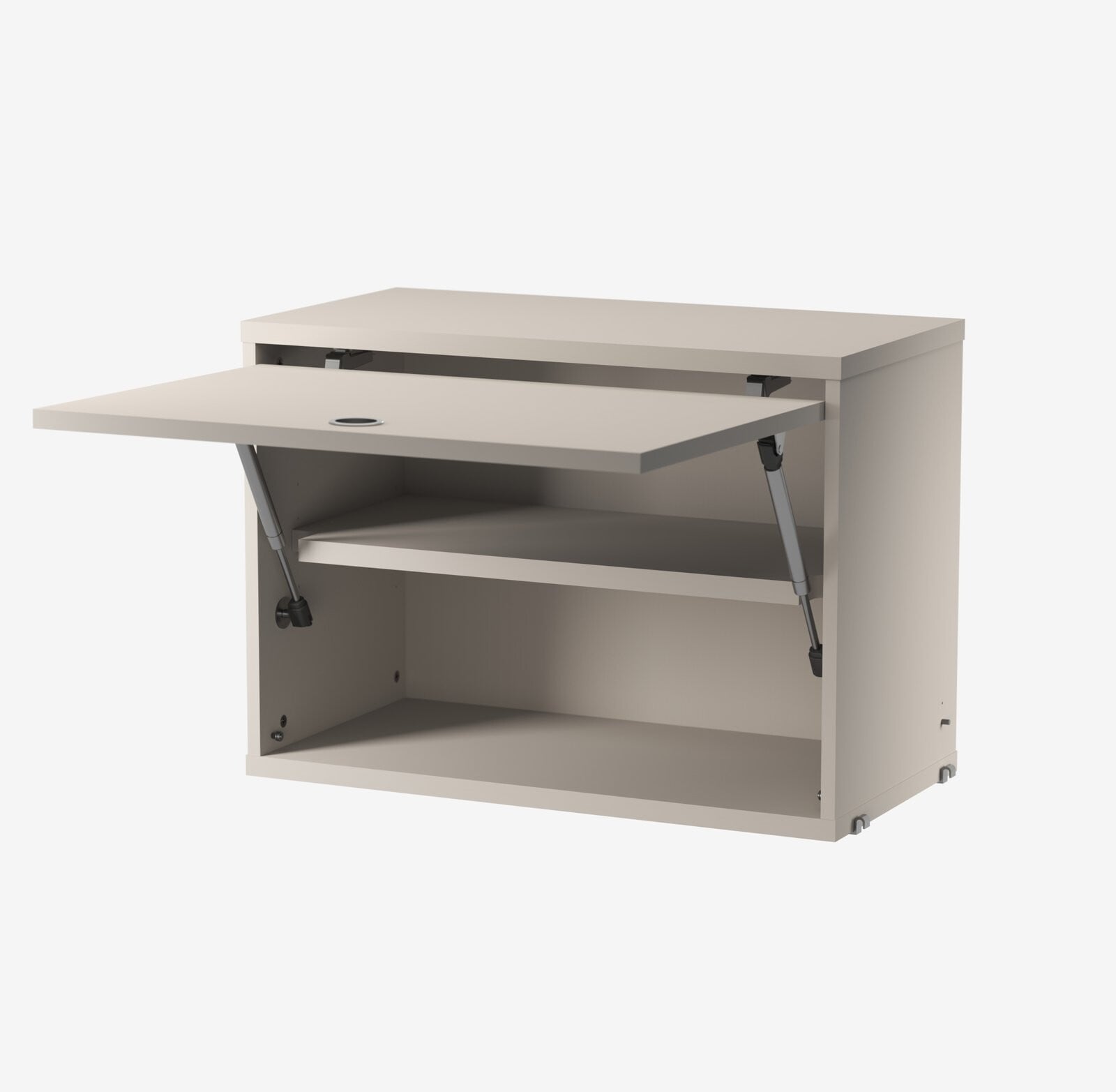 Cabinet with flip door