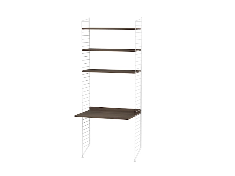 Arbeitsplatz A Weiß/Walnuß